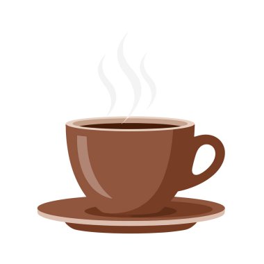 Kahverengi bardakta dumanı tüten bir kahvenin tadını çıkarın. Kahve severler ve rahat sabahlar için mükemmel. Gününüze sıcak ve davetkar bir başlangıç sunuyor.