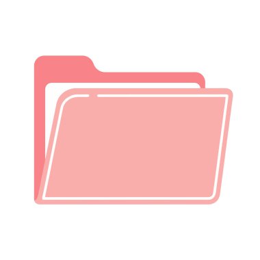 Dijital belgeler ve yaratıcı projeler için mükemmel olan bu zarif, modern pembe klasör simgesi ile hayatınızı düzenleyin ve çalışın.