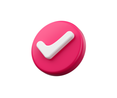 Beyaz işaretli 3 boyutlu kırmızı simge. 3d illüstrasyon