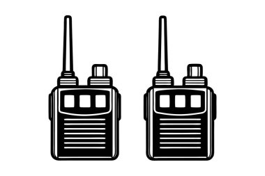 Çift Yönlü Radyo vektör sanat silueti