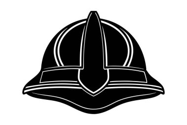 İtfaiyeci vektör sanat silueti miğferi