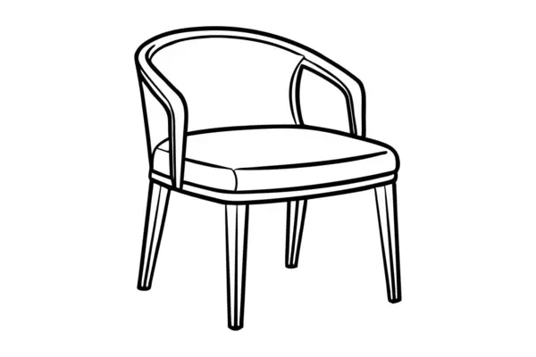Minimalist çizim, yemek koltuğu çizimi sanat tasarımı