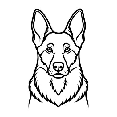 Bir soylu Alman çoban köpeği çizimi çizimi çizimi çizimi