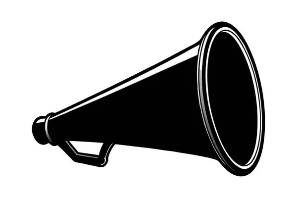 Bir megafonun siluet vektör çizimi