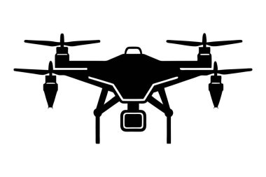 Drone vektör biçimi silueti