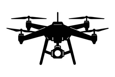 Drone vektör biçimi silueti