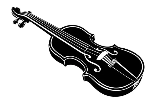 Kemancı siyah beyaz çizim