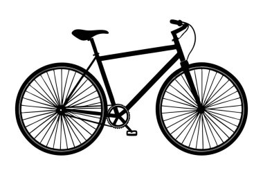 Yan profilde basit, minimalist bir siluet çizimi