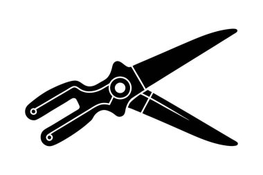 Metal Kesicisi siluet biçimi vektörü