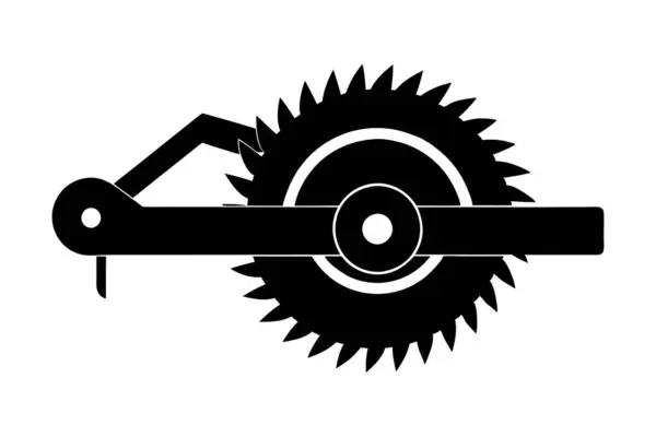 Dairesel Testere siluet biçim vektör sanat tasarımı