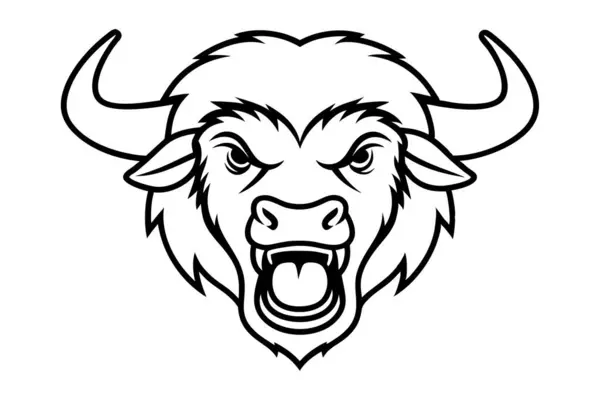 Bizon suratının çığlık attığını gösteren çizgiler.