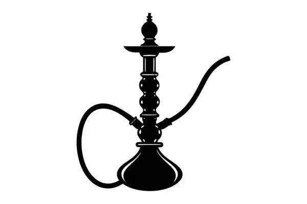 Nargile silueti sanat çizimi tasarımı