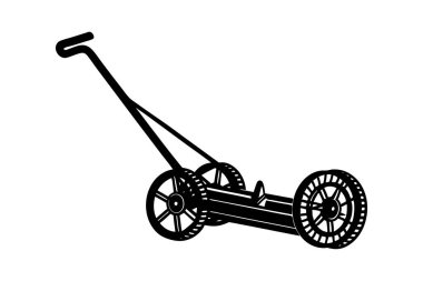 Maket Çim biçme biçimi siluet tasarımı