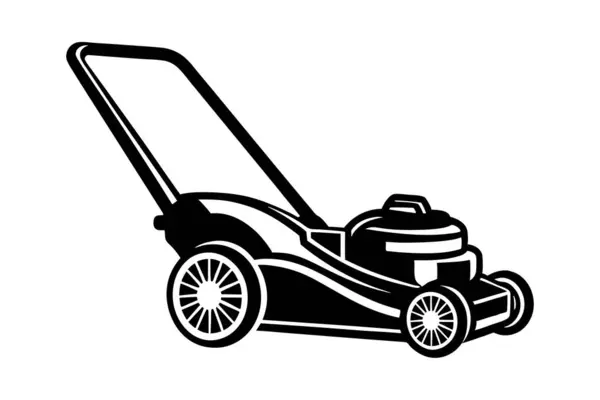 Çim biçme makinesi vektör biçimi siluet sanat tasarımı