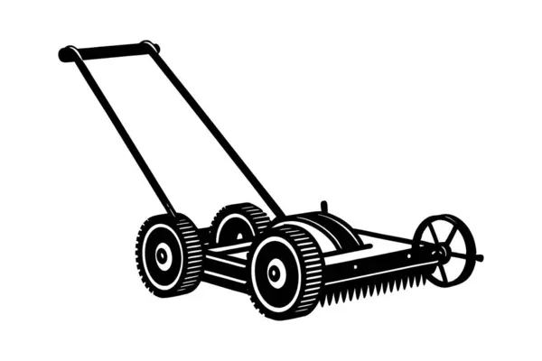 Maket Çim biçme makinesi sanat silueti tasarımı