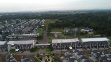 Konut binasının tepesinden bir hava manzarası