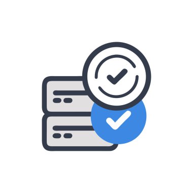 Kontrol listesi vektör çizgisi simgesi, ana hat vektör işareti, doğrusal biçim, düzenlenebilir vuruşlar