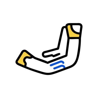 bandaj rengi ikon vektörü. Sargı bezi işareti. izole edilmiş sembol çizimi