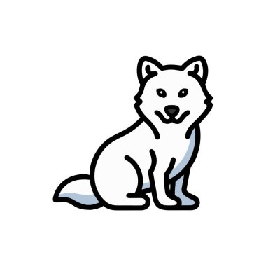 Tatlı Sibirya Husky çizgi filmi