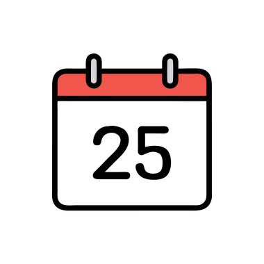 Kolayca düzenleyebilen veya düzenleyebilen Takvim Vektörü simgesi