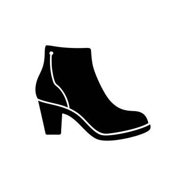 Kadın ayakkabı ikonu vektör çizimi