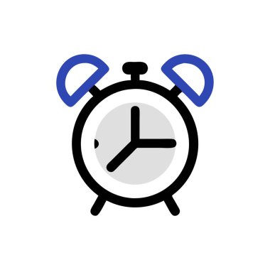 saat vektörü düz renk simgesi