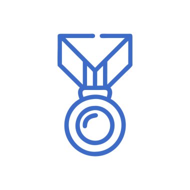 Madalya vektör satırı simgesi