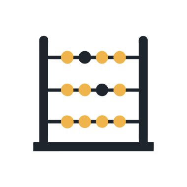 Abaküs simgesinin vektör illüstrasyonu