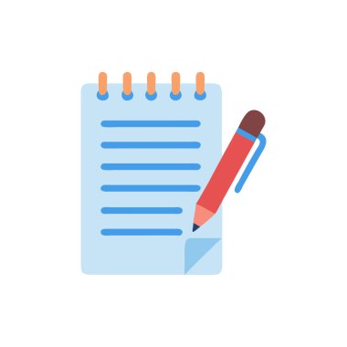 yazma vektörü düz renk simgesi