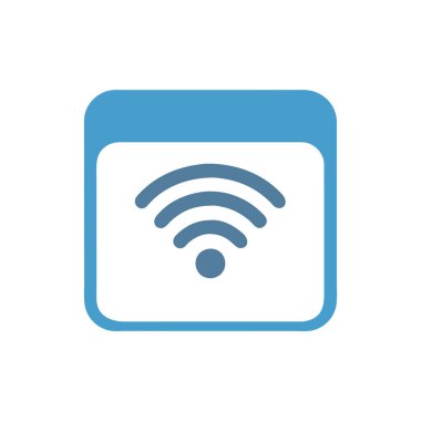 wifi sinyal ikonu vektör illüstrasyon tasarımı