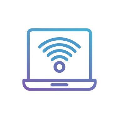 wifi simgesi vektör illüstrasyonu