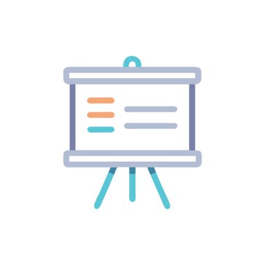 çevrimiçi eğitim renk vektörü simgesi