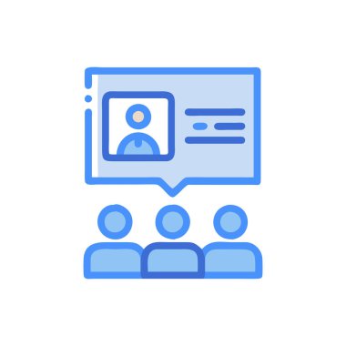 Görüntülü sohbet simgesi. web tasarımı ve beyaz için görüntülü sohbet vektör simgeleri