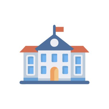 ev vektörü düz renk simgesi