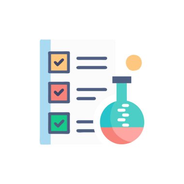 Simge vektörünü test ve test etmek. düz çizgi tasarımı.