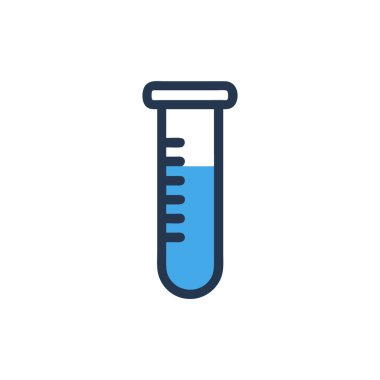test tüp vektör simgesi