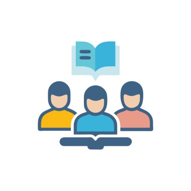 Kitapları ve kitapları olan bir grup öğrenci.