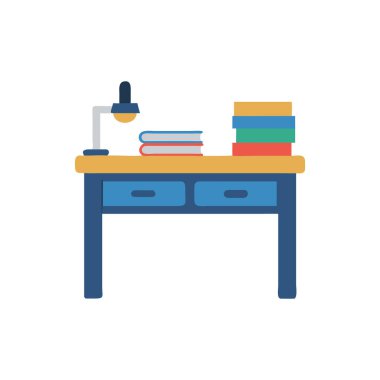 Kitap ve kitap vektör çizimi ile okul kavramına geri dön