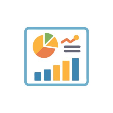 İş ve finans simgesinin vektör illüstrasyonu