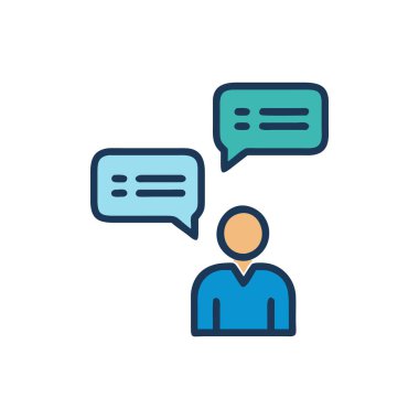 konuşma balonu ve iletişim simgesi