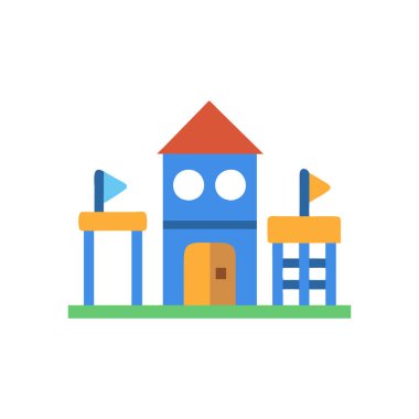 ev inşa simgesi düz stil