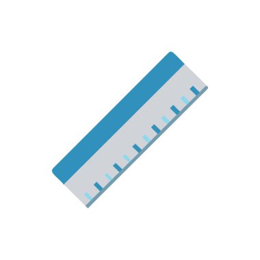 izole edilmiş cetvel vektör tasarımı