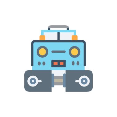 kamera vektörü düz renk simgesi