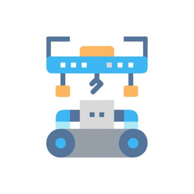 Şeffaf bir arkaplanda robot vektör çizimi. Birinci kalite semboller. Konsept ve grafik tasarımı için vuruş simgesi.