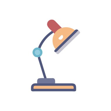 İzole lamba ikon vektör tasarımı