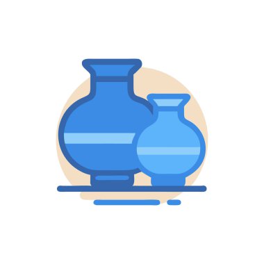 vazo simgesi, vektör illüstrasyonu. vazo, vazo