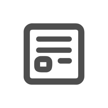 Web ve mobil tasarım için kağıt vektör simgesi