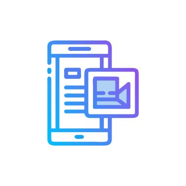 cep telefonu simgesi vektörü. izole edilmiş sınır işareti sembolü