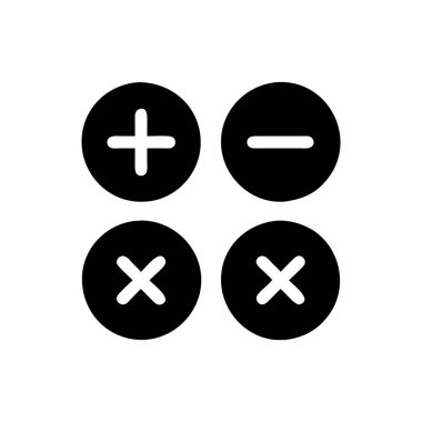 Tasarımınız için bir dizi simgenin vektör çizimi.