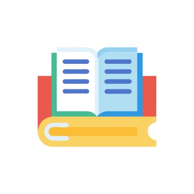 Okul kitapları ikon vektör tasarımlı kitap